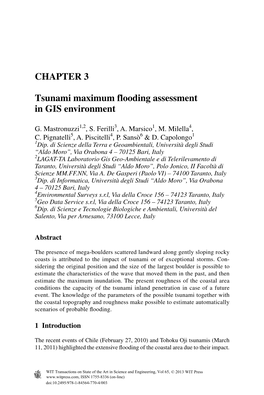 CHAPTER 3 Tsunami Maximum Flooding Assessment in GIS