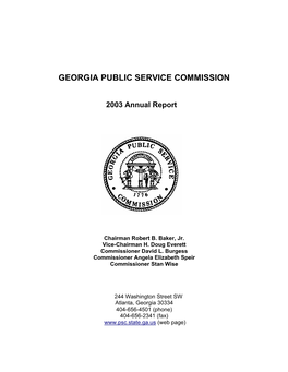 2003 Annual Report