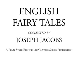 English Fairy Tales