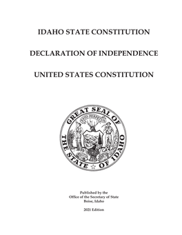 Idaho State Constitution