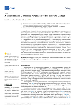 A Personalized Genomics Approach of the Prostate Cancer