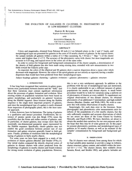 1985Apjs. . .57. .6 65B the Astrophysical Journal Supplement Series, 57:665-691,1985 April & 1985. the American Astronomical