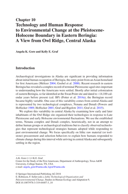 Technology and Human Response Owl Ridge