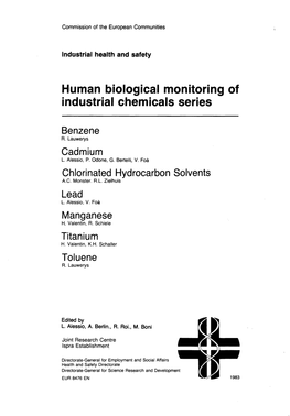 Human Biological Monitoring of I-Ndustrial Chemicals Series