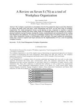 7S) As a Tool of Workplace Organization