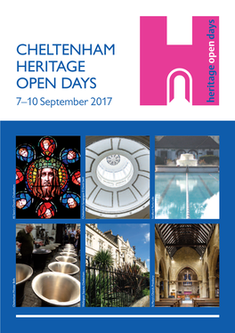 CHELTENHAM HERITAGE OPEN DAYS 7–10 September 2017 L L I V a S