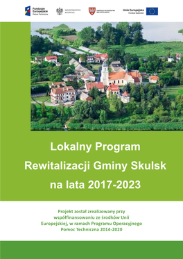 Lokalny Program Rewitalizacji Gminy Skulsk Na Lata 2017-2023