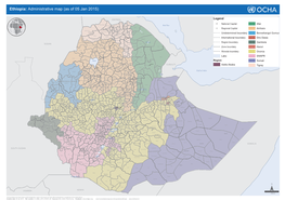 Ethiopia: Administrative Map (As of 05 Jan 2015)