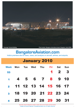 Bangaloreaviation.Com India’S Premiere Site for News, Views, and Analysis on Aircraft, Airlines, and Airports