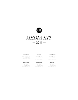 Media Kit 2014