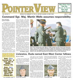 Command Sgt. Maj. Martin Wells Assumes Responsibility