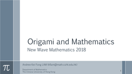 How to Use Origami to Solve Problems in Mathematics