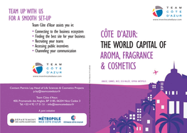 The Aroma and Cosmetics Industry on the Côte D'azur