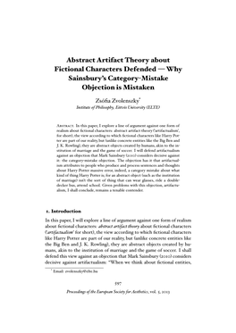 Abstract Artifact Theory About Fictional Characters Defended