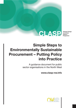 Environmentally Sustainable Procurement – Putting Policy Into Practice