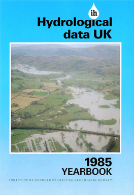 Yearbook Institute of Hydrology • British Geological Survey Á Hydrological Data United Kingdom