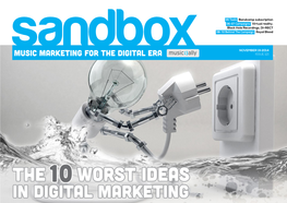 Sandboxmusic MARKETING for the DIGITAL ERA ISSUE 121