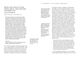 Modeling Conflicting, Unreliable, and Varying Information 3 4 Lars Rönnbäck – Doi: 10.13140/Rg.2.2.34381.49121/1