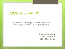 BIOGEOGRAPHIC ZONES of India