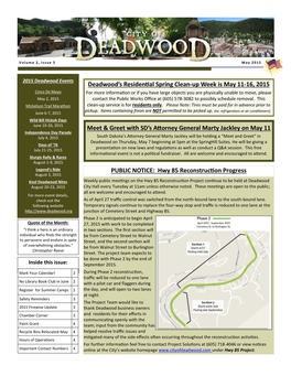 5-2015 City Newsletter