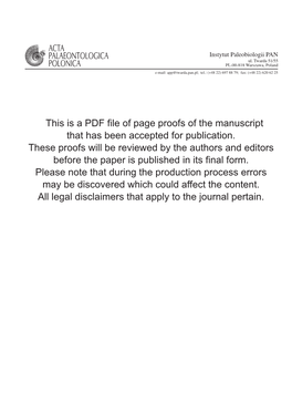 This Is a PDF File of Page Proofs of the Manuscript That Has Been Accepted for Publication