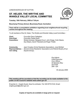 St. Helier, the Wrythe and Wandle Valley Local Committee