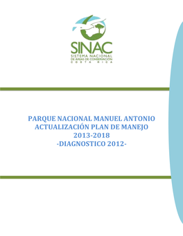 Parque Nacional Manuel Antonio-Diagnostico 2012