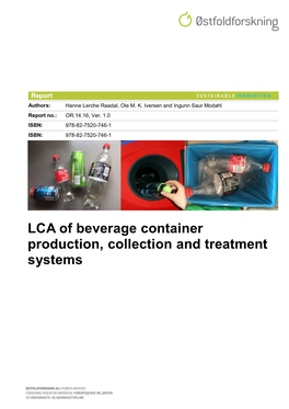 LCA of Beverage Container Production, Collection and Treatment Systems