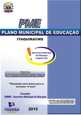 Plano Municipal De Educação De Itaquiraí/MS