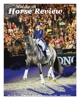 VOL. 27 • NO. 5 the Mid-South Equine Newsmagazine Since 1992 JANUARY 2017 2