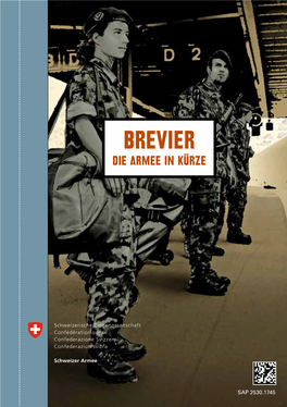 BREVIER DIE Armee in Kürze BREVIER – Die Armee in Kürze Dokumentation 51.002.01 D