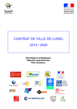 Contrat De Ville De Lunel 2015 / 2020
