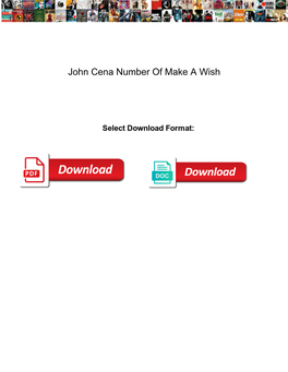 John Cena Number of Make a Wish