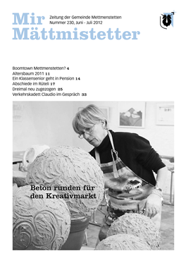 Beton Runden Für Den Kreativmarkt 2 Editorial Mirmättmistetter Juni 2012