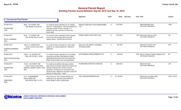 General Permit Report September 04-10 2019