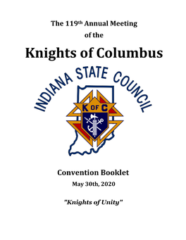 Convention Booklet May 30Th, 2020