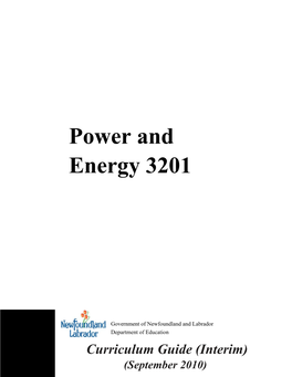 Power and Energy 3201