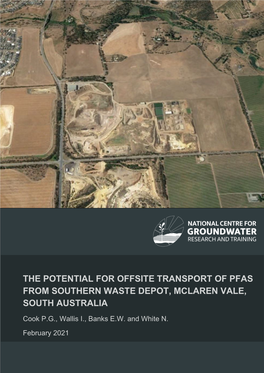 The Potential for Offsite Transport of PFAS from Southern Waste Depot, Mclaren Vale, February 2021