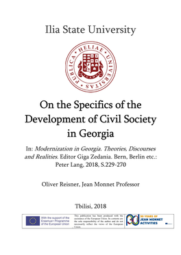 The Publication: Specifics of Development of Civil Society In