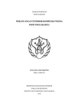 Perancangan Interior Kompleks Wisma Psim Yogyakarta