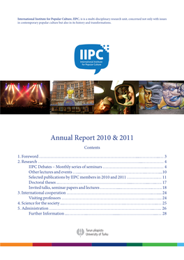 IIPC Annual Report 2010-2011