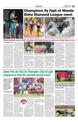 Champions Fly High at Wanda Doha Diamond League Meet