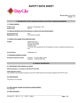 Safety Data Sheet