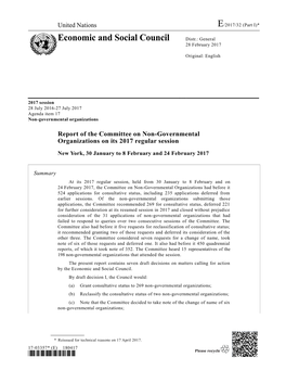 Economic and Social Council Distr.: General 28 February 2017
