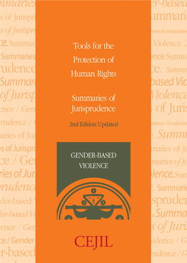 Summaries of Jurisprudence Gender-Based Violence 2Nd Edition Updated