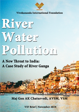 River Water Pollution - a New Threat to India: a Case Study of River Ganga