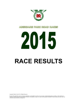 Aberdare Park Road Races 2015