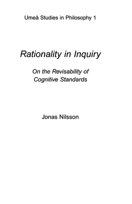Rationality in Inquiry