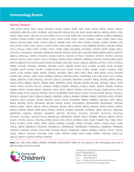 Immunology Exome