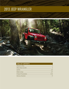 2013 Jeep Wrangler